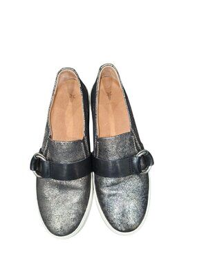 Frye Lena Harness slip-on fashion sneakers silver color women's size 7M